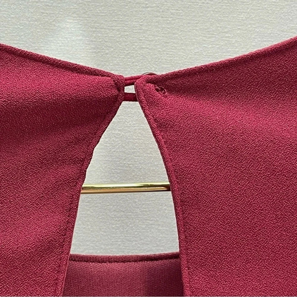 Lulu’s Last Love Song Burgundy Tie Waist Bell Sleeve Mini Dress - Picture 8 of 10